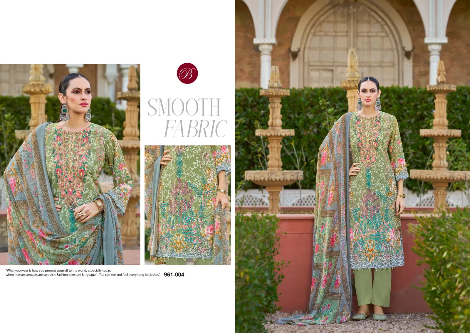Latest Belliza Gazal 961 Crepe With Self Embroidery Worked Dress Material Collection Wholesale 2026