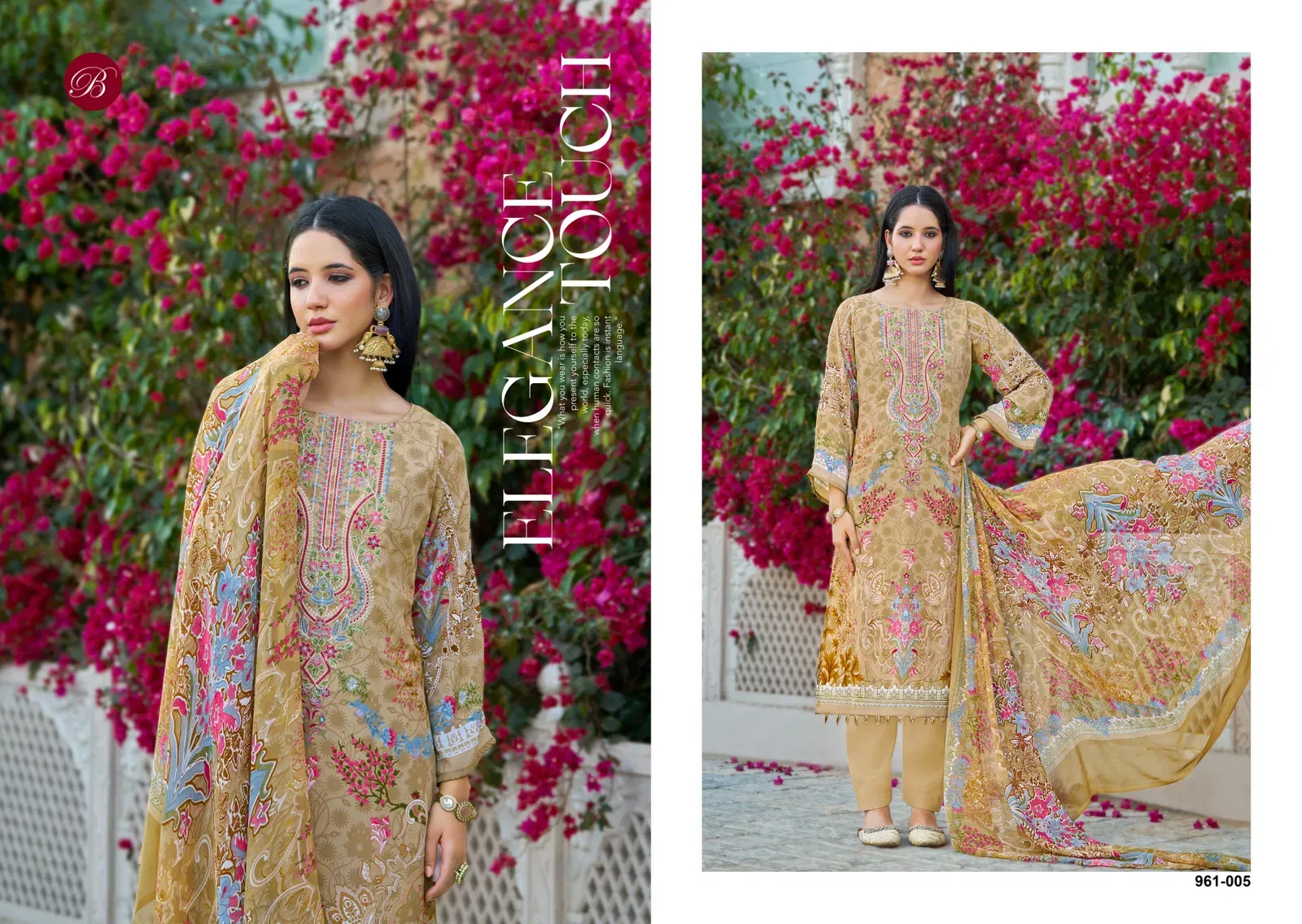 Latest Belliza Gazal 961 Crepe With Self Embroidery Worked Dress Material Collection Wholesale 2026