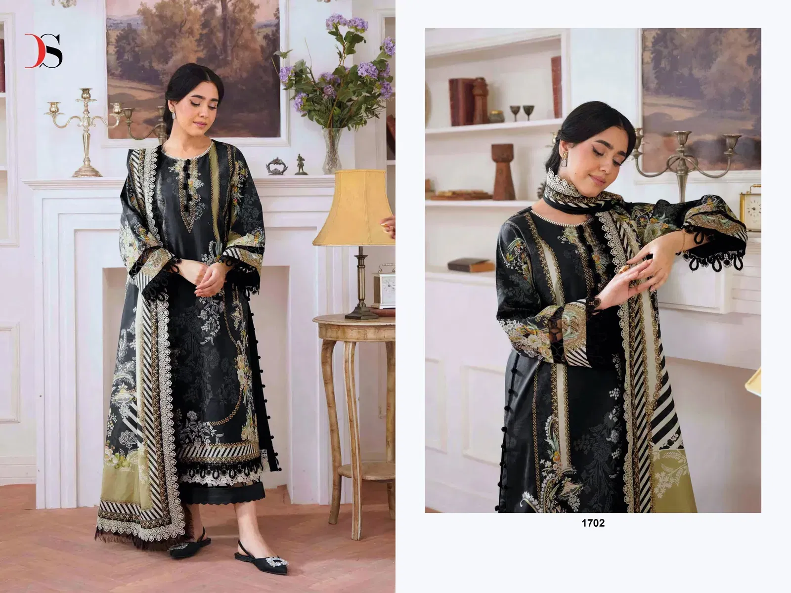 Latest Deepsy Jade Jal Insert Vol 3 Chiffon Dupatta Cotton Pakistani Salwar Kameez Wholesale 2026