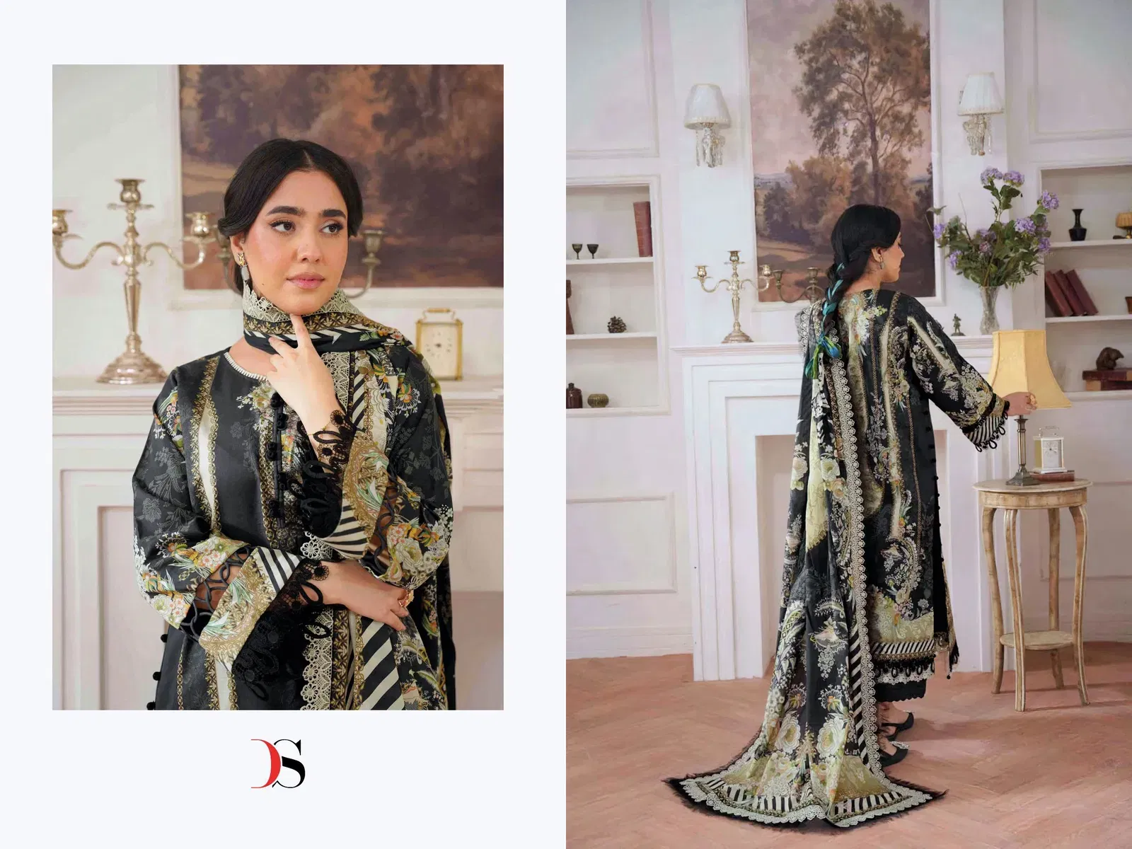 Latest Deepsy Jade Jal Insert Vol 3 Chiffon Dupatta Cotton Pakistani Salwar Kameez Wholesale 2026