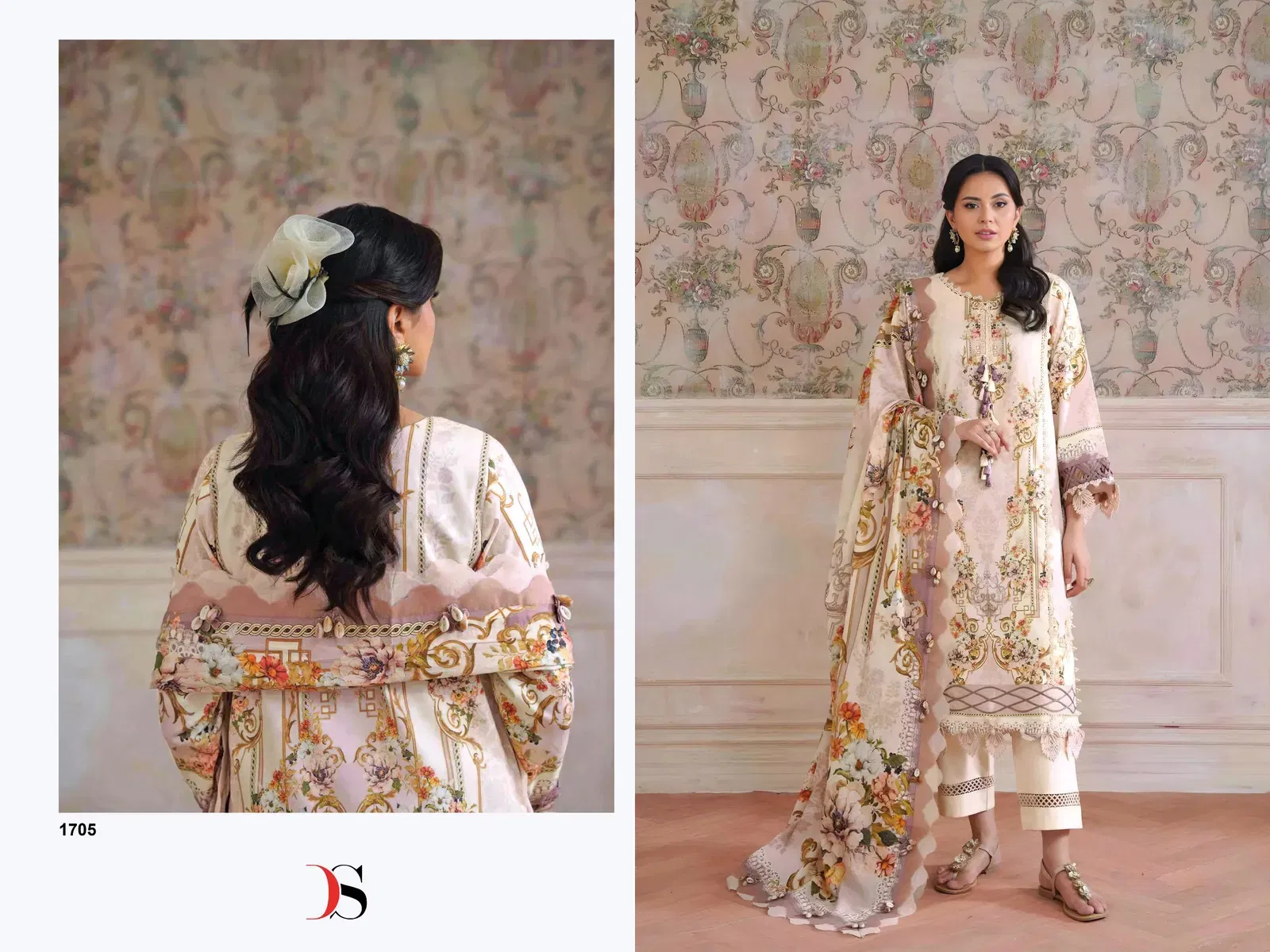 Latest Deepsy Jade Jal Insert Vol 3 Chiffon Dupatta Cotton Pakistani Salwar Kameez Wholesale 2026