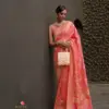 Rajtex Kosmos Silk Nylon Chinnon Silk Saree Collection Wholesale