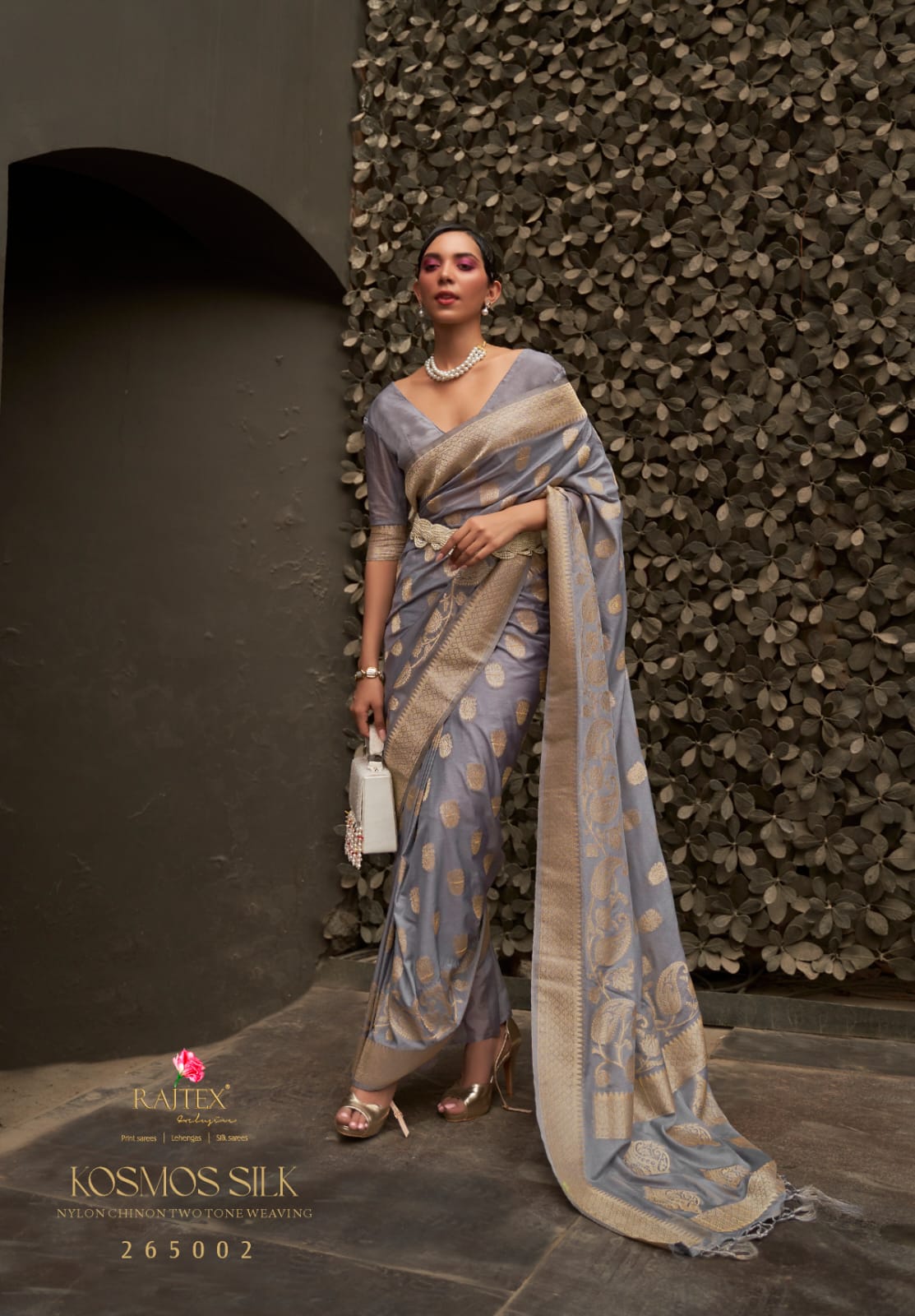 Launching Rajtex Kosmos Silk Nylon Chinnon Silk Saree Collection Wholesale 2026