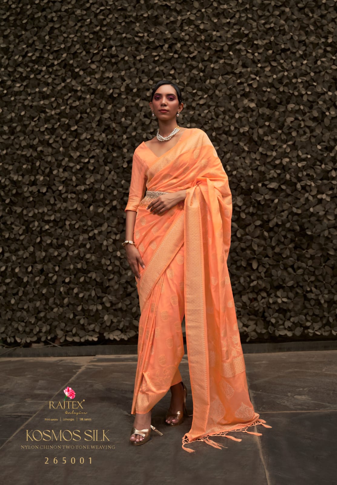 Launching Rajtex Kosmos Silk Nylon Chinnon Silk Saree Collection Wholesale 2026