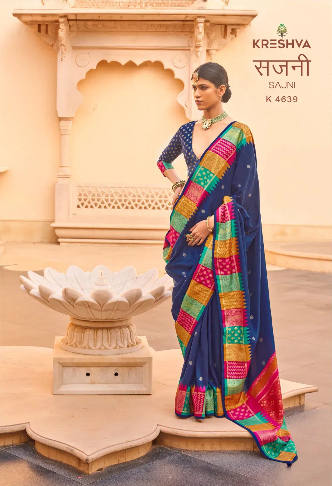 Buy Kreshva Sajni Silk With Printed Traditional Wear Saree Collection Wholesale 2026