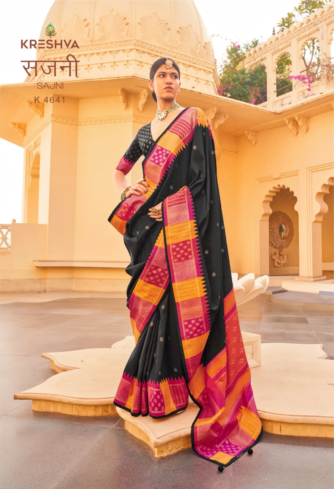 Buy Kreshva Sajni Silk With Printed Traditional Wear Saree Collection Wholesale 2026