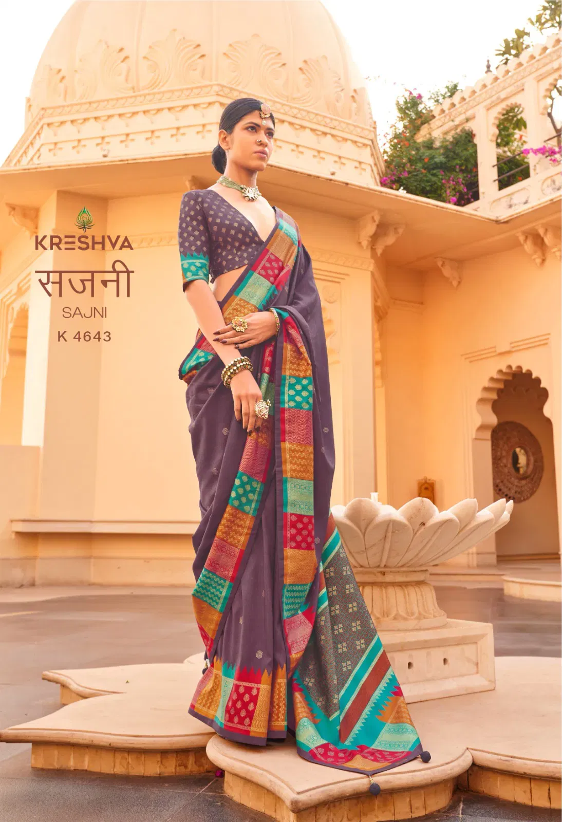 Buy Kreshva Sajni Silk With Printed Traditional Wear Saree Collection Wholesale 2026