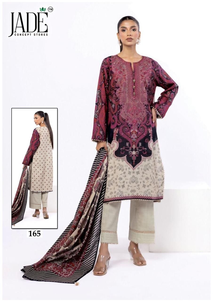 Beautiful Jade C Chevron Vol 17 Cotton Karachi Dress Material Collection Wholesale 2026