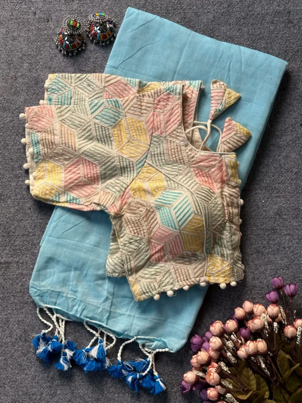 Latest Khadi Vol 7 Cotton Casual Wear Saree With Work Blouse Collection Wholesale 2026