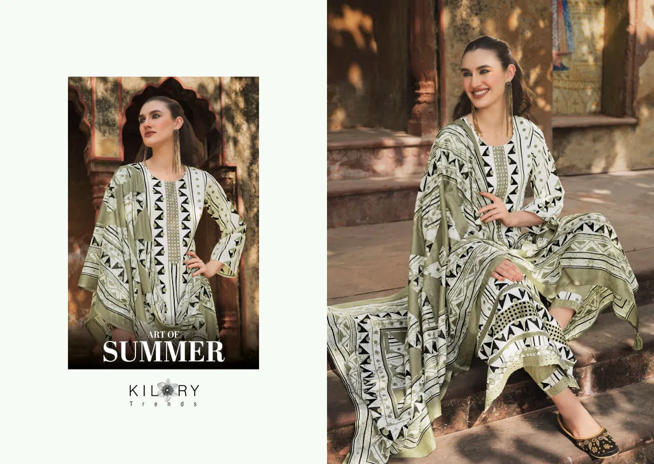 Latest Kilory Art Of Summer Lawn Cotton Digital Print Embroidery Salwar Kameez Wholesale 2026