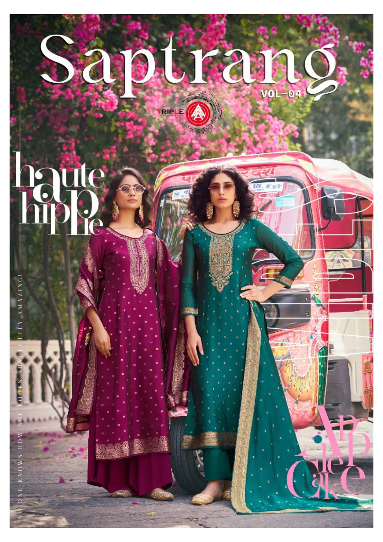 Triple Aaa Saptrang Vol 4 Silk Jacquard Minakari Dress Material Collection Wholesale