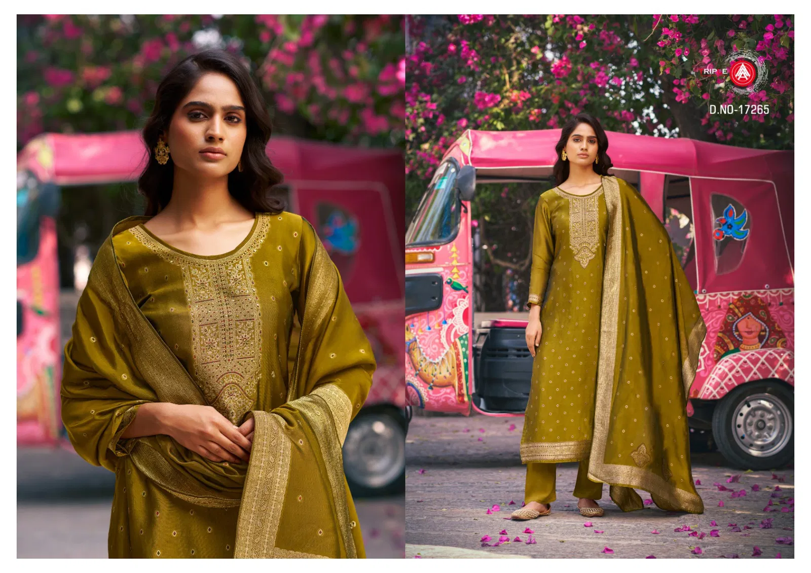 Stylish Triple Aaa Saptrang Vol 4 Silk Jacquard Minakari Dress Material Collection Wholesale 2026