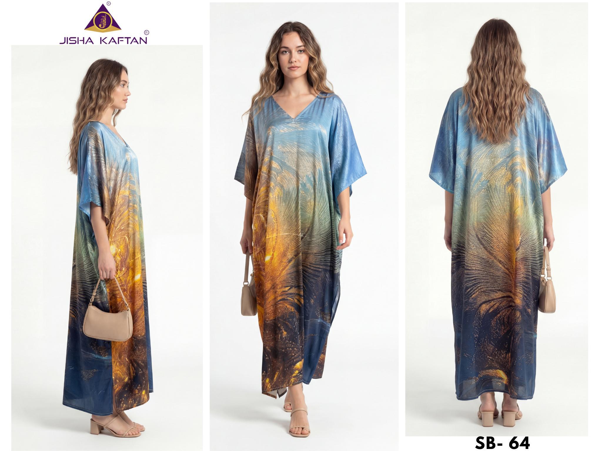 Buy Jisha Satin Breeze Vol 8 Japan Satin Digital Printed Kaftan Wholesale 2026