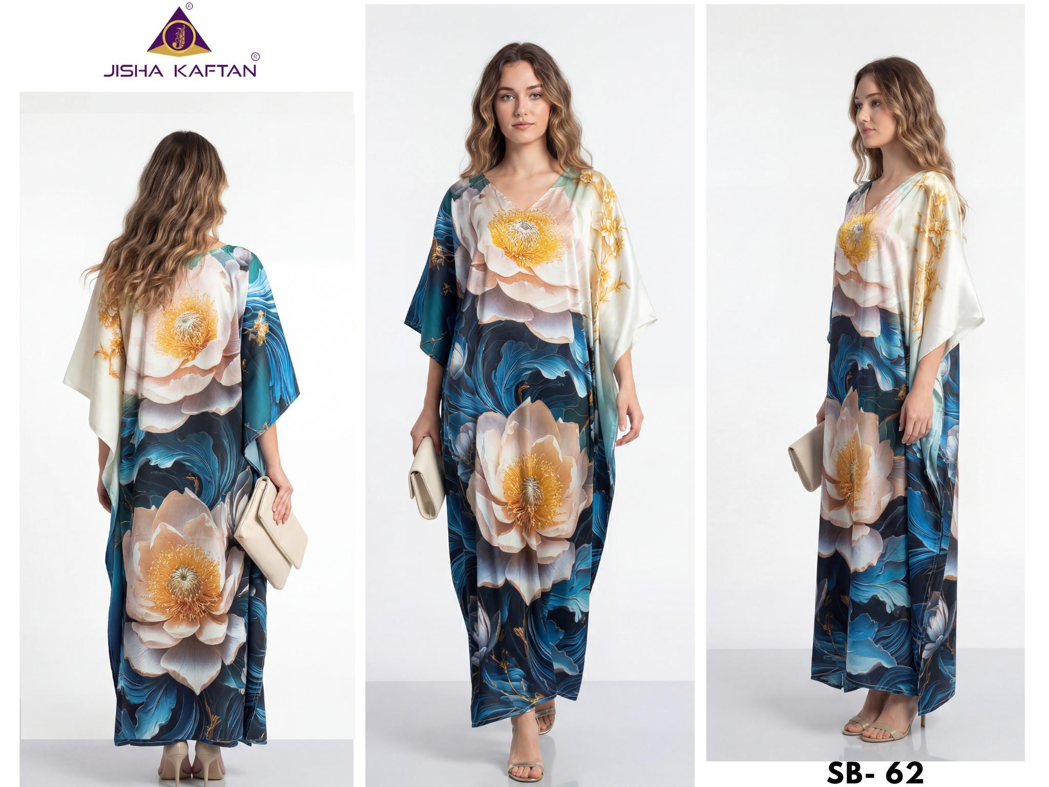Buy Jisha Satin Breeze Vol 8 Japan Satin Digital Printed Kaftan Wholesale 2026