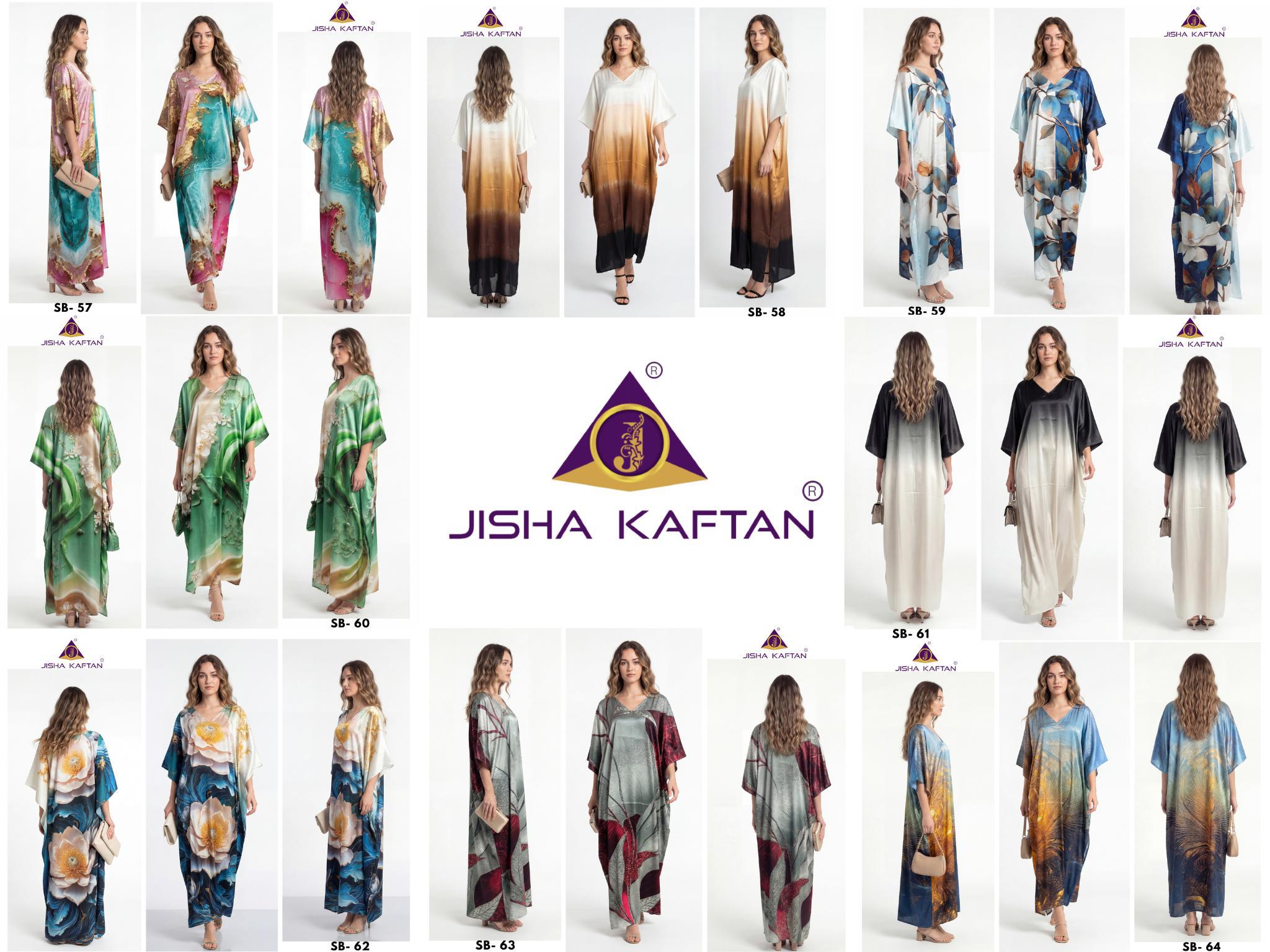 Buy Jisha Satin Breeze Vol 8 Japan Satin Digital Printed Kaftan Wholesale 2026