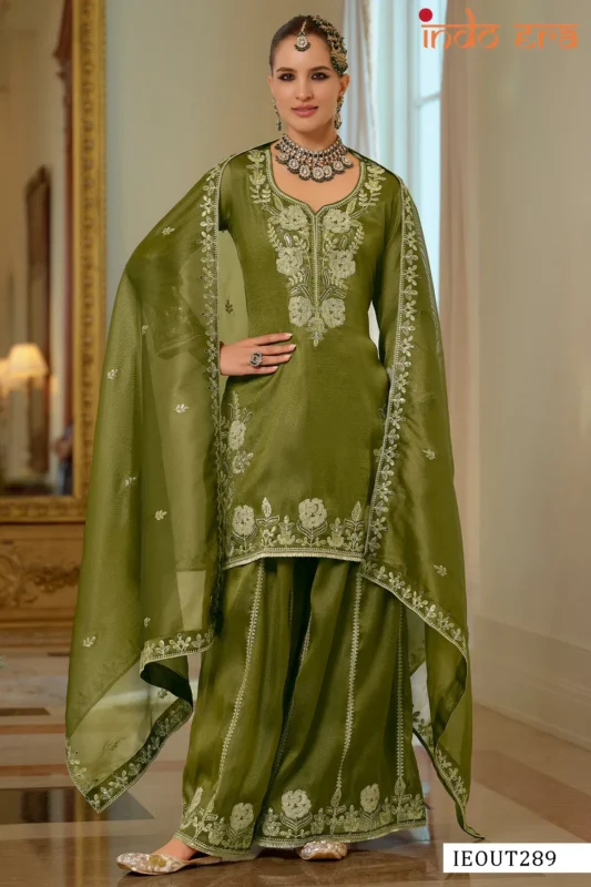 Stylish Indo Era 2607 Silk Blend Embroidered Thread Worked Designer Salwar Kameez Wholesale 2026