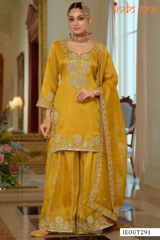 Stylish Indo Era 2607 Silk Blend Embroidered Thread Worked Designer Salwar Kameez Wholesale 2026
