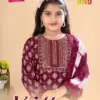 Dnp Kittu Vol 3 Rayon Kurti With Bottom Dupatta Set Kids Collection Wholesale