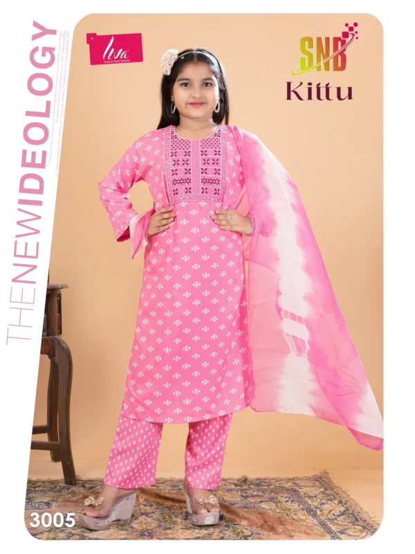 Beautiful Dnp Kittu Vol 3 Rayon Kurti With Bottom Dupatta Set Kids Collection Wholesale 2026