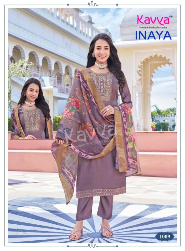 Launching Kavya Inaya Vol 1 Roman Glass Silk Top Bottom With Dupatta Wholesale 2026