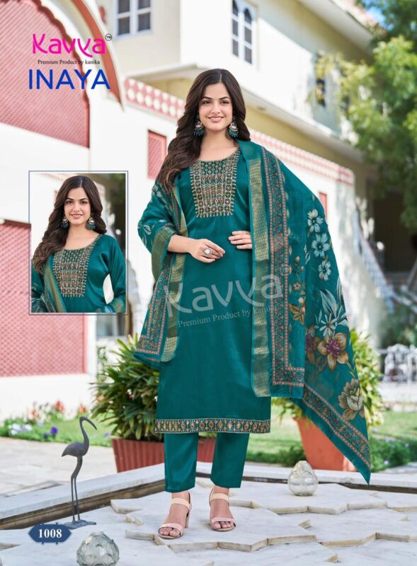 Launching Kavya Inaya Vol 1 Roman Glass Silk Top Bottom With Dupatta Wholesale 2026