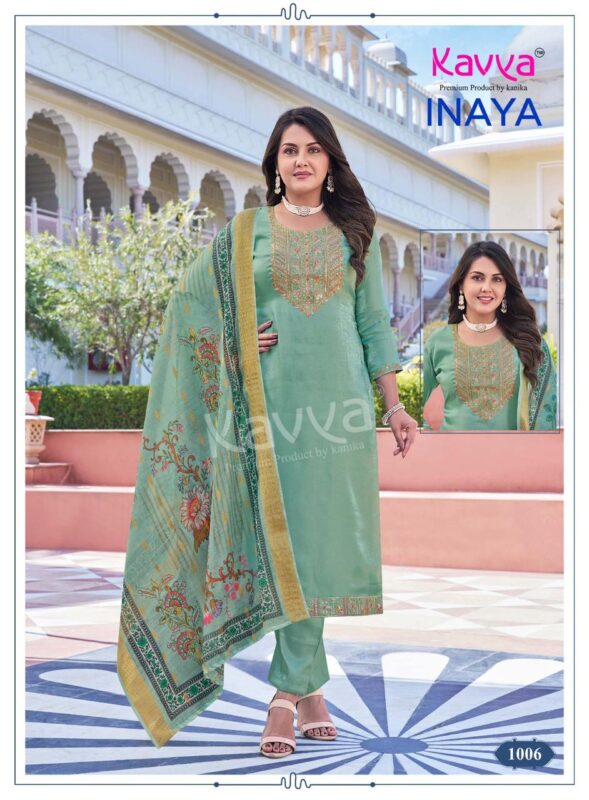 Launching Kavya Inaya Vol 1 Roman Glass Silk Top Bottom With Dupatta Wholesale 2026