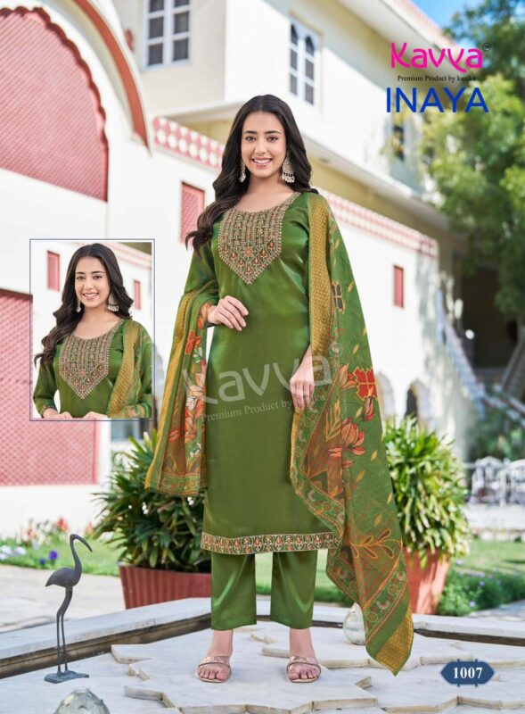 Launching Kavya Inaya Vol 1 Roman Glass Silk Top Bottom With Dupatta Wholesale 2026