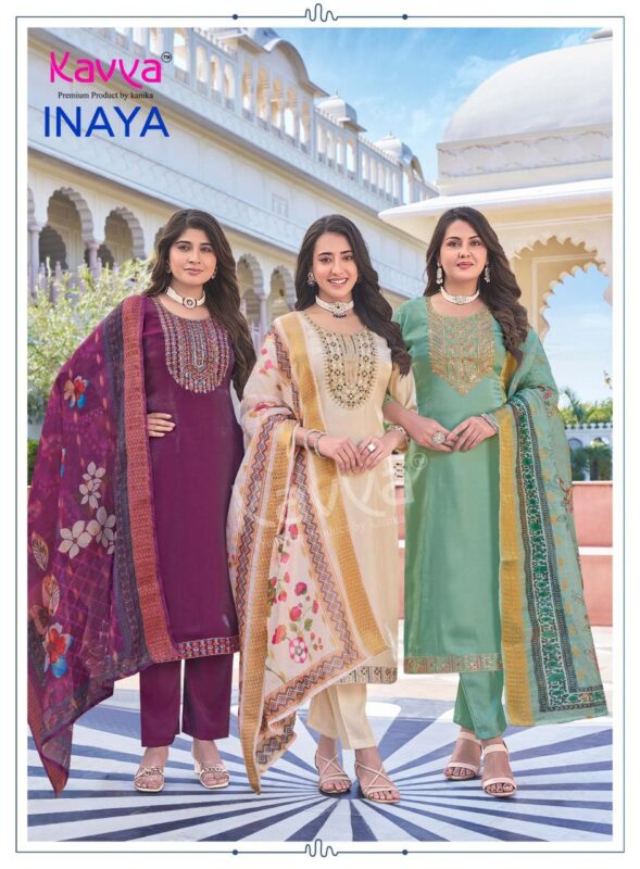 Launching Kavya Inaya Vol 1 Roman Glass Silk Top Bottom With Dupatta Wholesale 2026