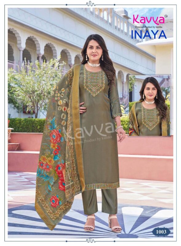Launching Kavya Inaya Vol 1 Roman Glass Silk Top Bottom With Dupatta Wholesale 2026