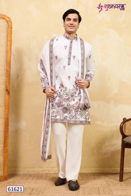 Beautiful Shubhvastra Regal Veil Viscose Silk Thread Work Kurta And Dupatta Wholesale 2026