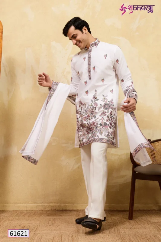 Beautiful Shubhvastra Regal Veil Viscose Silk Thread Work Kurta And Dupatta Wholesale 2026