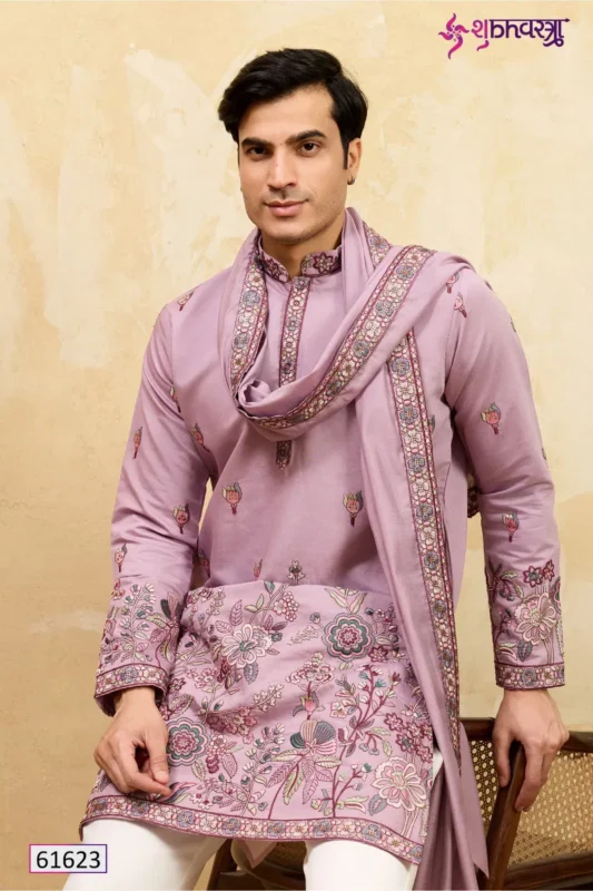 Beautiful Shubhvastra Regal Veil Viscose Silk Thread Work Kurta And Dupatta Wholesale 2026