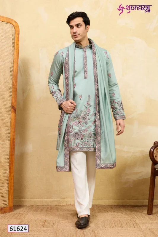 Beautiful Shubhvastra Regal Veil Viscose Silk Thread Work Kurta And Dupatta Wholesale 2026