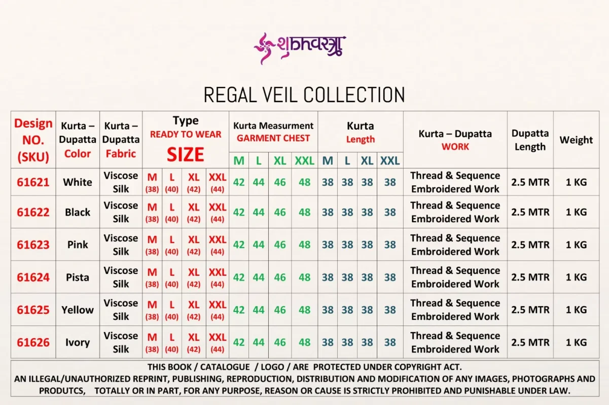 Beautiful Shubhvastra Regal Veil Viscose Silk Thread Work Kurta And Dupatta Wholesale 2026