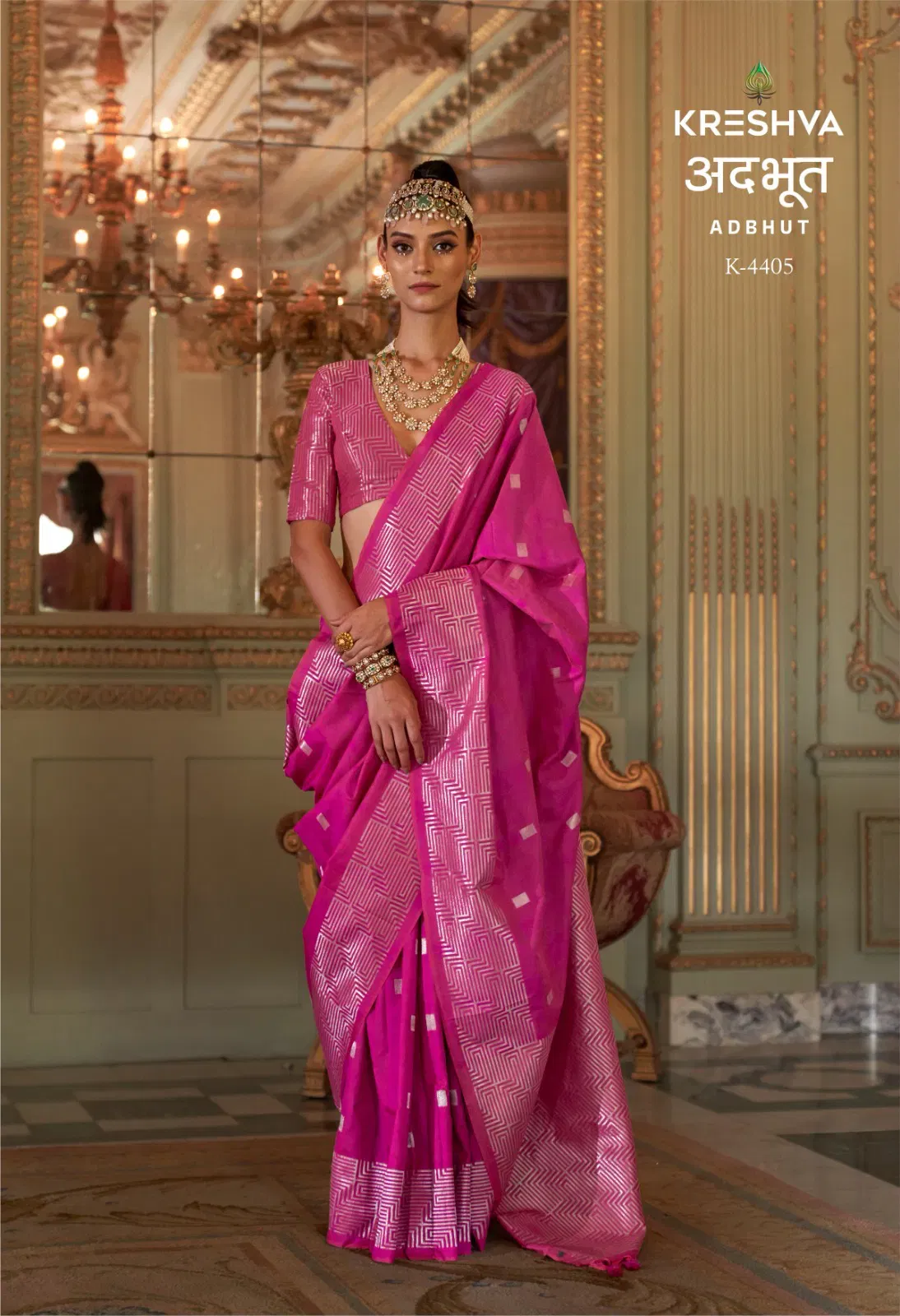 Launching Kreshva Adbhut P V Super Fine Silk Zari Weaving Saree Collection Wholesale 2026
