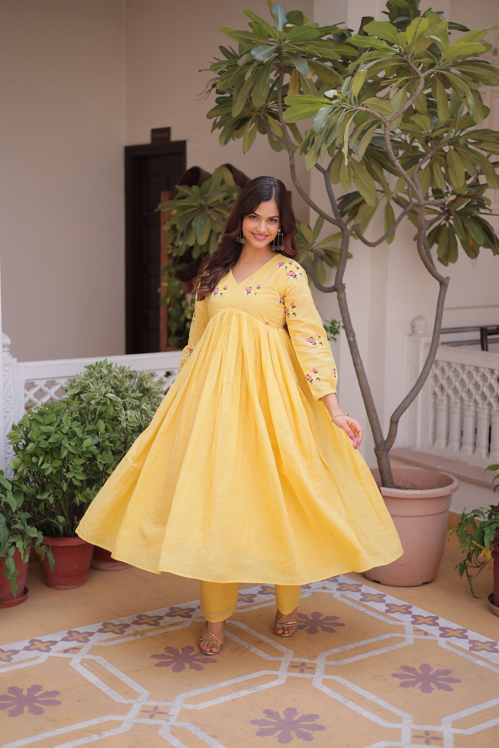 Launching Lekha KA 1236 Cotton Embroidery Kurti Bottom With Dupatta Wholesale 2026