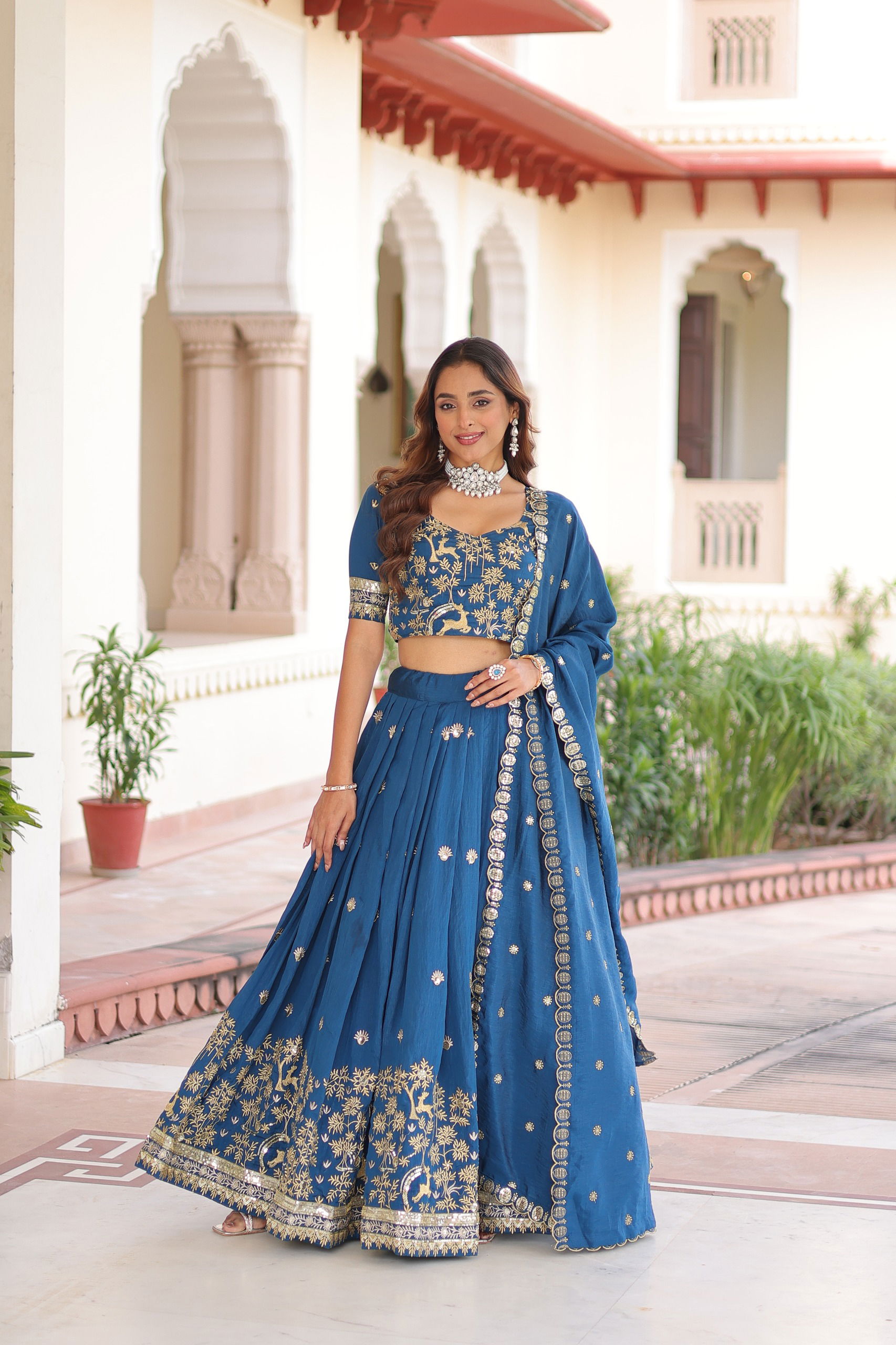 Launching Lekha KA 5062 Vichitra Silk Sequins Thread Embroidery Lehenga Choli Wholesale 2026