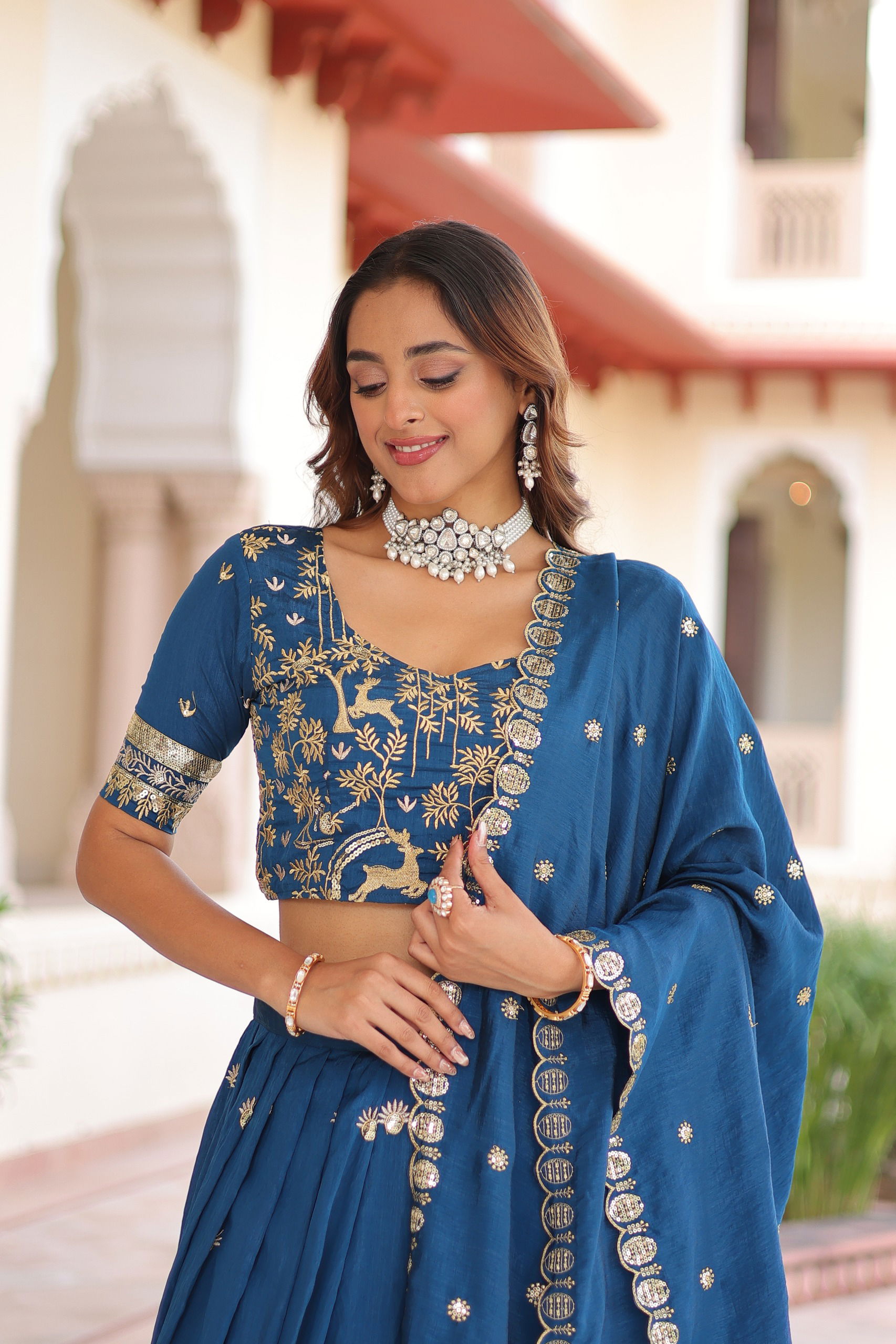 Launching Lekha KA 5062 Vichitra Silk Sequins Thread Embroidery Lehenga Choli Wholesale 2026