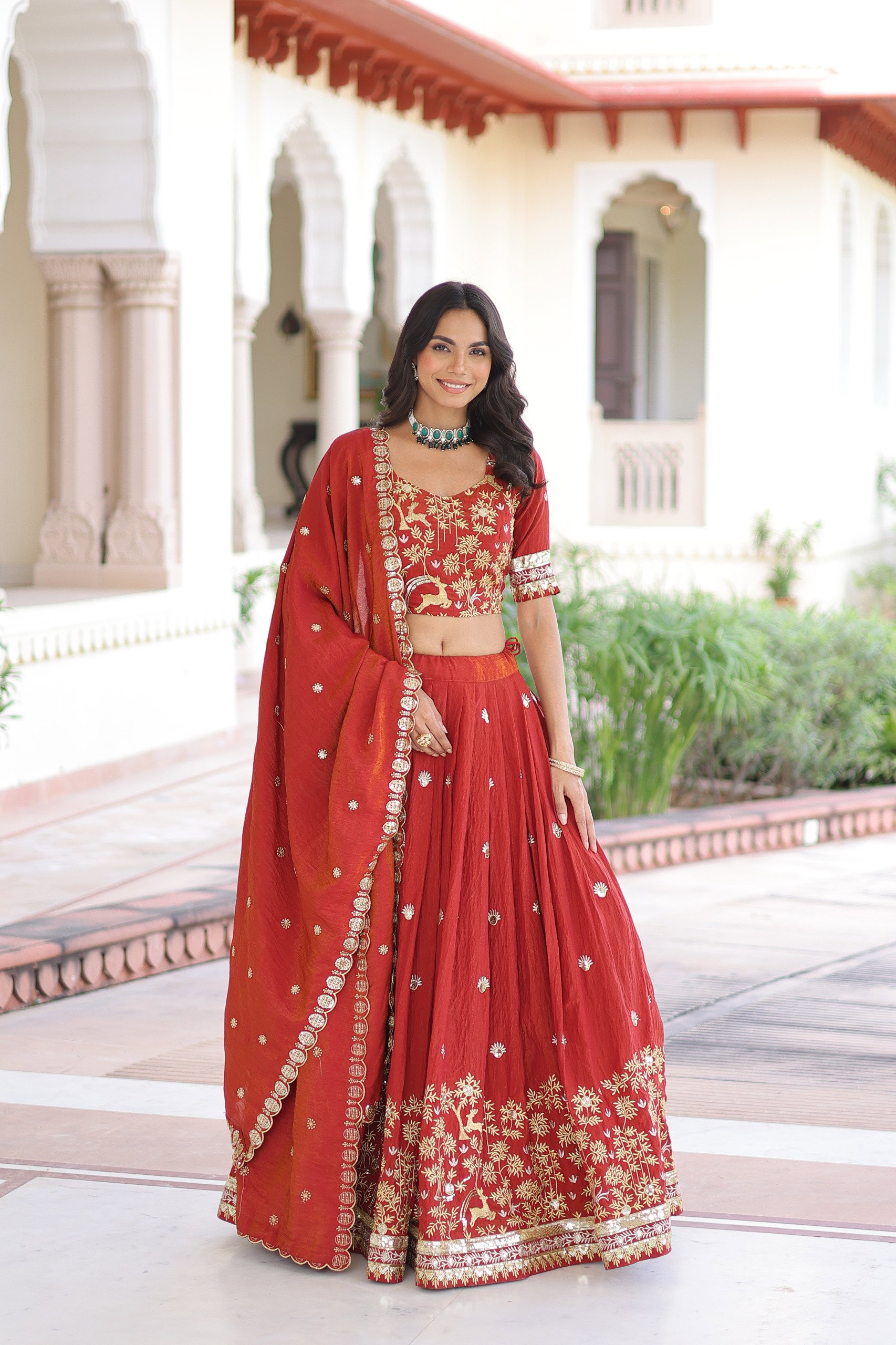 Launching Lekha KA 5062 Vichitra Silk Sequins Thread Embroidery Lehenga Choli Wholesale 2026