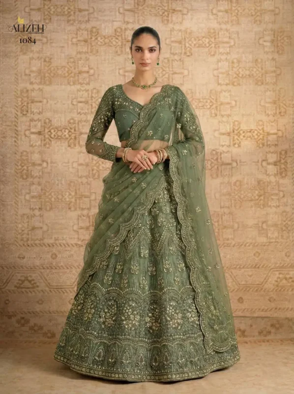 Launching Alizeh 1084 Colours Butterfly Net Designer Lehenga Choli Collection Wholesale 2026
