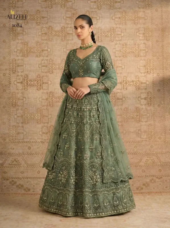 Launching Alizeh 1084 Colours Butterfly Net Designer Lehenga Choli Collection Wholesale 2026