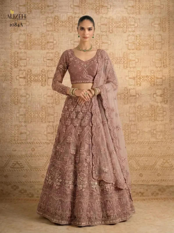 Launching Alizeh 1084 Colours Butterfly Net Designer Lehenga Choli Collection Wholesale 2026