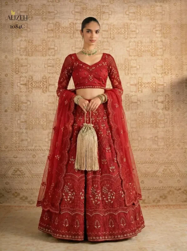 Launching Alizeh 1084 Colours Butterfly Net Designer Lehenga Choli Collection Wholesale 2026