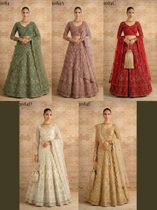 Launching Alizeh 1084 Colours Butterfly Net Designer Lehenga Choli Collection Wholesale 2026