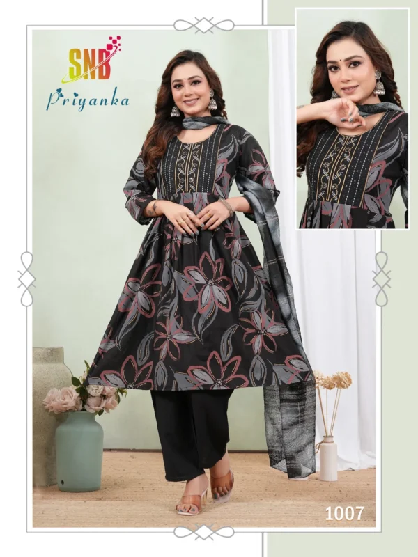 Beautiful Dnp Priyanka Vol 1 Silk Umbrella Kurti With Bottom And Dupatta Wholesale 2026
