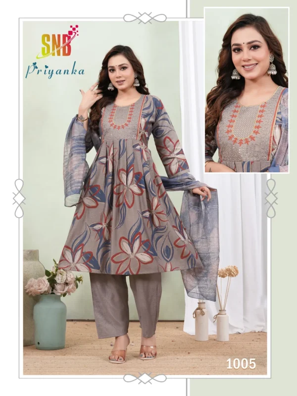 Beautiful Dnp Priyanka Vol 1 Silk Umbrella Kurti With Bottom And Dupatta Wholesale 2026