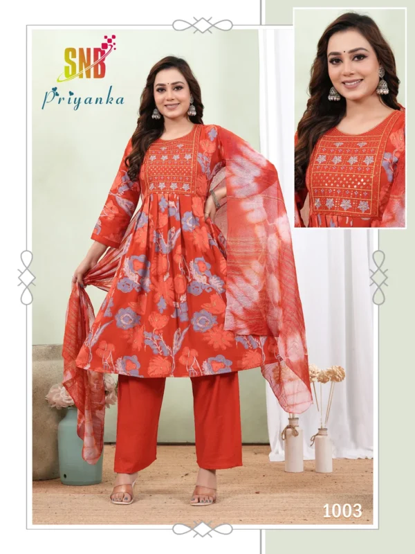 Beautiful Dnp Priyanka Vol 1 Silk Umbrella Kurti With Bottom And Dupatta Wholesale 2026