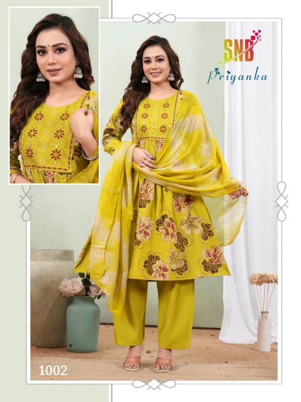 Beautiful Dnp Priyanka Vol 1 Silk Umbrella Kurti With Bottom And Dupatta Wholesale 2026