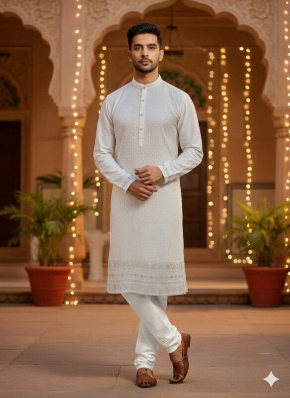 Launching Lekha Sal 6 Pure Silk Sequins Work Mens Kurta Pajama Wholesale 2026