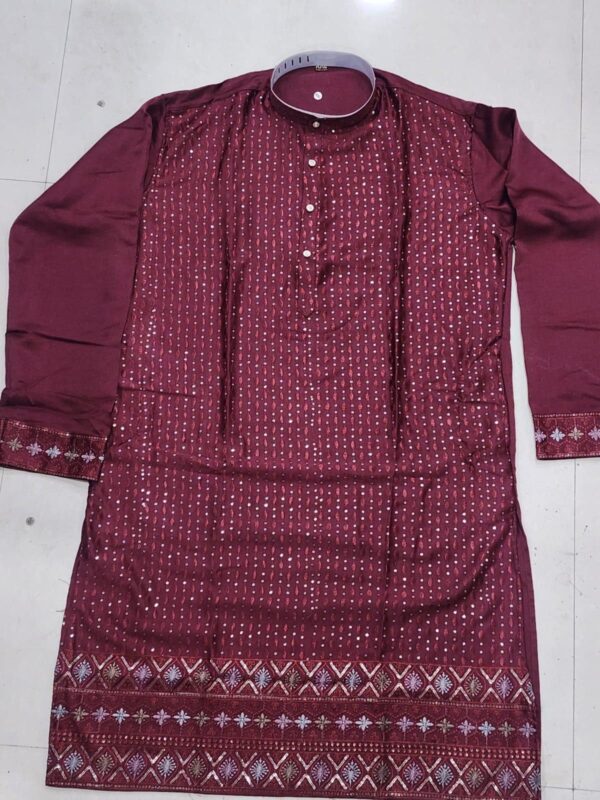 Launching Lekha Sal 6 Pure Silk Sequins Work Mens Kurta Pajama Wholesale 2026